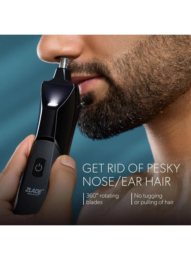 Zlade  ZLADE Ballistic Neo Water Proof IPX5 All-in-One Multi-Groomer for Men | 10-in-1 Beard, Hair & Body Trimmer | Cordless, Waterproof & Travel-Friendly | Precision Grooming Kit for Men | Best Price UAE